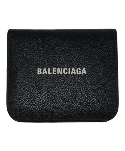 BALENCIAGA（バレンシアガ）BALENCIAGA (バレンシアガ) ロゴ2つ折り財布 ブラックの古着・服飾アイテム