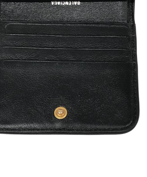 BALENCIAGA（バレンシアガ）BALENCIAGA (バレンシアガ) ロゴ2つ折り財布 ブラックの古着・服飾アイテム