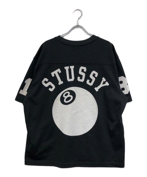 stussy（ステューシー）stussy (ステューシー) メッシュ半袖カットソー ブラック サイズ:SIZE Mの古着・服飾アイテム