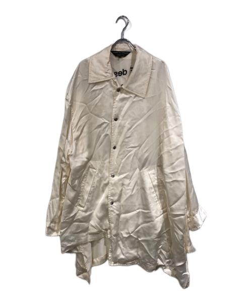 COMME des GARCONS HOMME PLUS（コムデギャルソンオムプリュス）COMME des GARCONS HOMME PLUS (コムデギャルソンオムプリュス) キュプラ 捻れシャツコート ホワイト サイズ:SIZE XSの古着・服飾アイテム