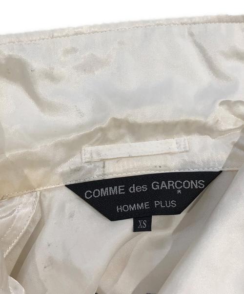 COMME des GARCONS HOMME PLUS（コムデギャルソンオムプリュス）COMME des GARCONS HOMME PLUS (コムデギャルソンオムプリュス) キュプラ 捻れシャツコート ホワイト サイズ:SIZE XSの古着・服飾アイテム