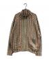 AMBERGLEAM（アンバーグリーム）の古着「acquard Knit Drivers Jacket」｜ベージュ