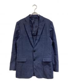 BROOKS BROTHERS（ブルックスブラザーズ）の古着「ウールリネンミックステーラードジャケット」｜ネイビー