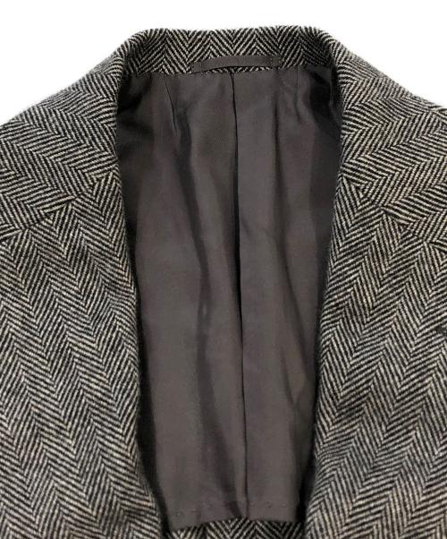 SHIPS（シップス）SHIPS (シップス) ツイード ヘリン ジャケットセットアップ グレー サイズ:SIZE 46の古着・服飾アイテム