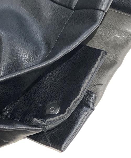 CVTVLIST（カタリスト）CVTVLIST (カタリスト) LEATHER SIDESNAP PANTS ブラック サイズ:SIZE 1の古着・服飾アイテム