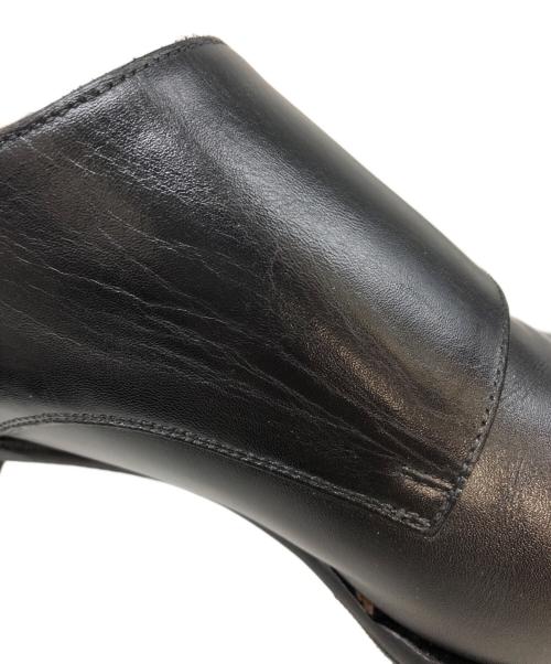 SHETLAND FOX（シェットランドフォックス）SHETLAND FOX (シェットランドフォックス) ダブルモンクストラップシューズ ブラック サイズ:SIZE 7の古着・服飾アイテム