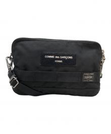 PORTER×COMME des GARCONS HOMME（ポーター×コムデギャルソン オム）の古着「コーデュラエステルオックスショルダーバッグ」｜ブラック
