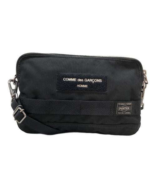 PORTER（ポーター）PORTER (ポーター) COMME des GARCONS HOMME (コムデギャルソン オム) コーデュラエステルオックスショルダーバッグ ブラックの古着・服飾アイテム