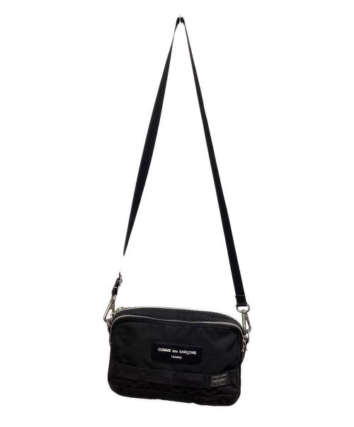 PORTER（ポーター）PORTER (ポーター) COMME des GARCONS HOMME (コムデギャルソン オム) コーデュラエステルオックスショルダーバッグ ブラックの古着・服飾アイテム