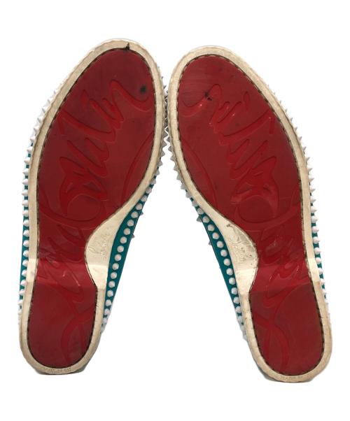 Christian Louboutin（クリスチャン・ルブタン）Christian Louboutin (クリスチャン・ルブタン) YACHT スパイクローファー ブルー サイズ:42　1/2の古着・服飾アイテム