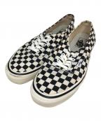 VANSヴァンズ）の古着「オーセンティック/チェッカー/スニーカー」｜ブラック