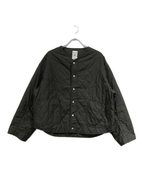 ORCIVAL（オーシバル）ORCIVAL (オーシバル) インサレーション カラーレス ショート キルトジャケット グレー サイズ:SIZE1の古着・服飾アイテム