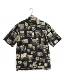 Paul Smith COLLECTION（ポールスミス コレクション）の古着「総柄シャツ」｜ベージュ×ブラック