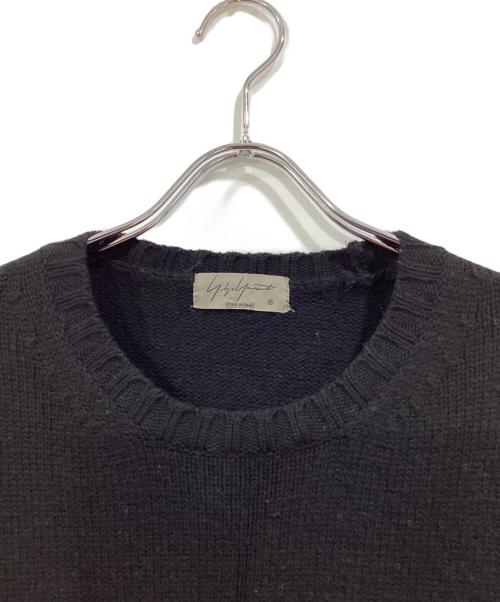 Yohji Yamamoto pour homme（ヨウジヤマモト プールオム）Yohji Yamamoto pour homme (ヨウジヤマモト プールオム) 侍ジャガードプルオーバーニット(糞) ブラック×グレー サイズ:SIZE 3の古着・服飾アイテム