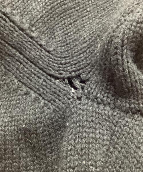Yohji Yamamoto pour homme（ヨウジヤマモト プールオム）Yohji Yamamoto pour homme (ヨウジヤマモト プールオム) 侍ジャガードプルオーバーニット(糞) ブラック×グレー サイズ:SIZE 3の古着・服飾アイテム