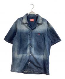 DIESEL（ディーゼル）の古着「デニムオープンカラーシャツ」｜インディゴ