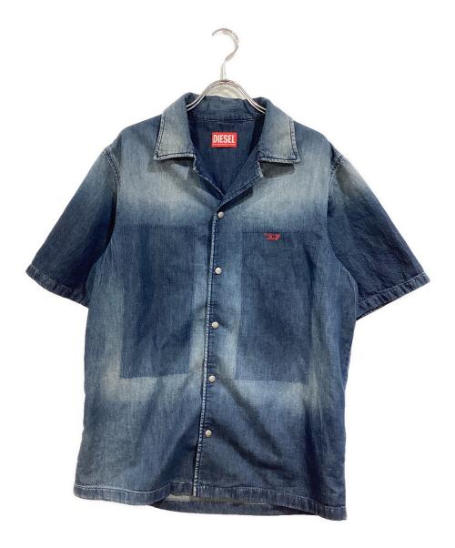 DIESEL（ディーゼル）DIESEL (ディーゼル) デニムオープンカラーシャツ インディゴ サイズ:SIZE XSの古着・服飾アイテム