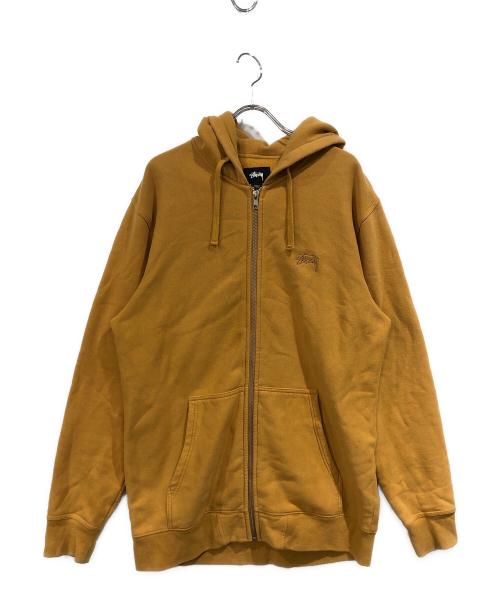 stussy（ステューシー）stussy (ステューシー) ジップパーカー キャメル サイズ:SIZE Lの古着・服飾アイテム