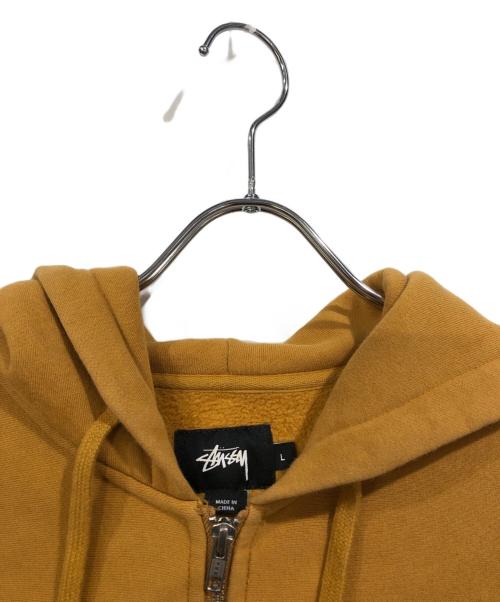 stussy（ステューシー）stussy (ステューシー) ジップパーカー キャメル サイズ:SIZE Lの古着・服飾アイテム