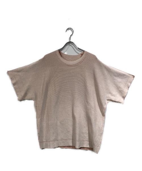 A-POC ABLE ISSEY MIYAKE（エイポック エイブル イッセイ ミヤケ）A-POC ABLE ISSEY MIYAKE (エイポック エイブル イッセイ ミヤケ) 半袖ニット ピンク サイズ:SIZE3の古着・服飾アイテム
