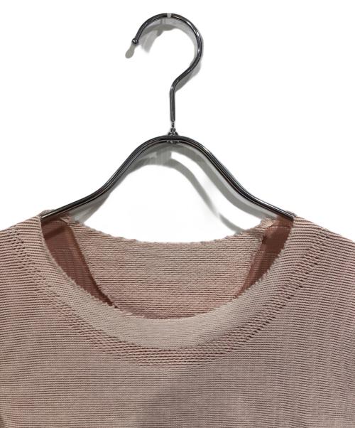 A-POC ABLE ISSEY MIYAKE（エイポック エイブル イッセイ ミヤケ）A-POC ABLE ISSEY MIYAKE (エイポック エイブル イッセイ ミヤケ) 半袖ニット ピンク サイズ:SIZE3の古着・服飾アイテム