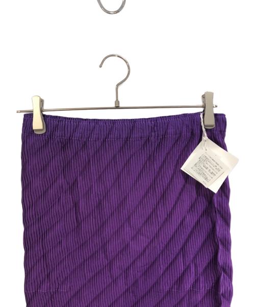 ISSEY MIYAKE（イッセイミヤケ）ISSEY MIYAKE (イッセイミヤケ) Luxe Long Pleated Ombre Skirt パープル サイズ:SIZE2の古着・服飾アイテム