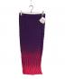 ISSEY MIYAKE（イッセイミヤケ）の古着「Luxe Long Pleated Ombre Skirt」｜パープル