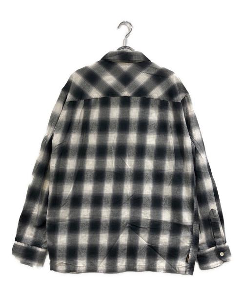 NEIGHBORHOOD（ネイバーフッド）NEIGHBORHOOD (ネイバーフッド) チェックシャツ ホワイト×グレー サイズ:SIZE Lの古着・服飾アイテム