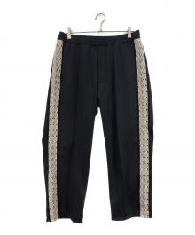 SASQUATCHfabrix.（サスクワッチファブリックス）の古着「LACE TAPE TRACK PANTS」｜ブラック