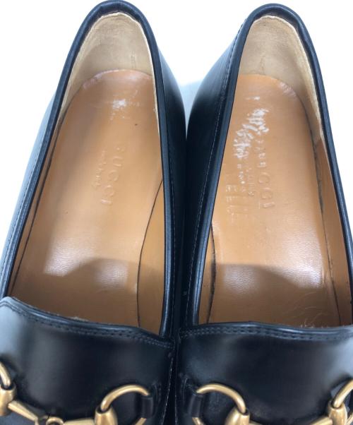 GUCCI（グッチ）GUCCI (グッチ) ヨルダーンホースビットローファー ブラック サイズ:SIZE 22.5cmの古着・服飾アイテム