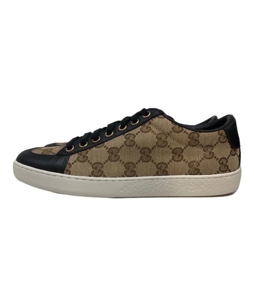GUCCI（グッチ）GUCCI (グッチ) GG柄スニーカー ベージュ サイズ:SIZE 23cm 未使用品の古着・服飾アイテム