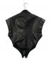 MM6 Maison Margiela (エムエムシックスメゾンマルジェラ) Short Sleeve Leather Jacket ブラック サイズ:SIZE 36：60000円