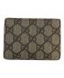 GUCCI (グッチ) GGスプリームチェリーウォレット グレー×レッド：18000円