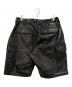 NEIGHBORHOOD (ネイバーフッド) LEATHER CARGO SHORT PANTS ブラック サイズ:SIZE L：50000円