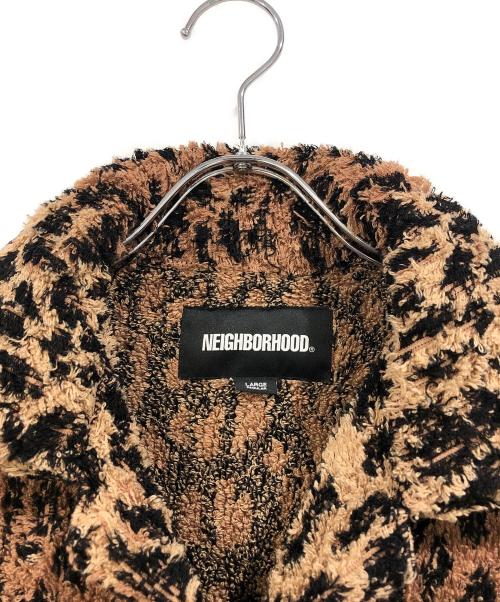 NEIGHBORHOOD（ネイバーフッド）NEIGHBORHOOD (ネイバーフッド) NH X HIPPOPOTAMUS . TERRY CLOTH SHIRT SS ブラウン サイズ:SIZE Lの古着・服飾アイテム