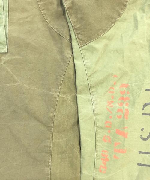 POLO RALPH LAUREN（ポロ・ラルフローレン）POLO RALPH LAUREN (ポロ・ラルフローレン) ダメージパッチワーク ミリタリーカーゴパンツ グリーン サイズ:SIZE36の古着・服飾アイテム