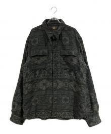 RRL（ダブルアールエル）の古着「ジャガードワークシャツ」｜グリーン
