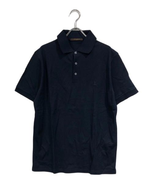 LOUIS VUITTON（ルイ ヴィトン）LOUIS VUITTON (ルイ ヴィトン) LV刺繡半袖ポロシャツ ネイビー サイズ:SIZE Mの古着・服飾アイテム