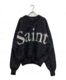 SAINT MICHAEL（セントマイケル）の古着「CREW NECK KNIT SAINT」｜ブラック