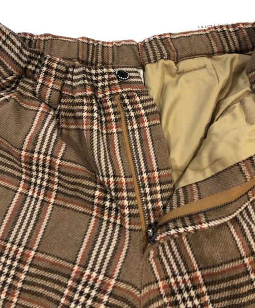 TIGHTBOOTH PRODUCTION（タイトブースプロダクション）TIGHTBOOTH PRODUCTION (タイトブースプロダクション) PLAID FLANNEL BAGGY SLACKS ブラウン サイズ:SIZE Mの古着・服飾アイテム