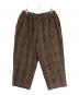 TIGHTBOOTH PRODUCTION（タイトブースプロダクション）の古着「PLAID FLANNEL BAGGY SLACKS」｜ブラウン