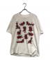 Hanes（ヘインズ）の古着「四十八手(レッドデビル)プリントTシャツ」｜ホワイト