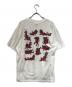 Hanes (ヘインズ) 四十八手(レッドデビル)プリントTシャツ ホワイト サイズ:SIZE L：20000円