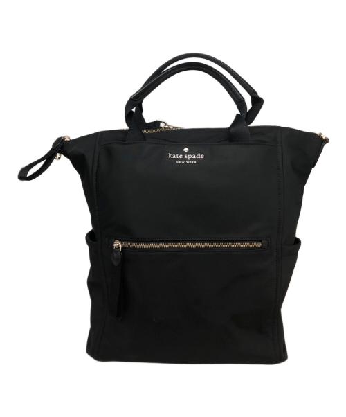 Kate Spade（ケイトスペード）Kate Spade (ケイトスペード) チェルシー コンバーチブルバックパック ブラックの古着・服飾アイテム