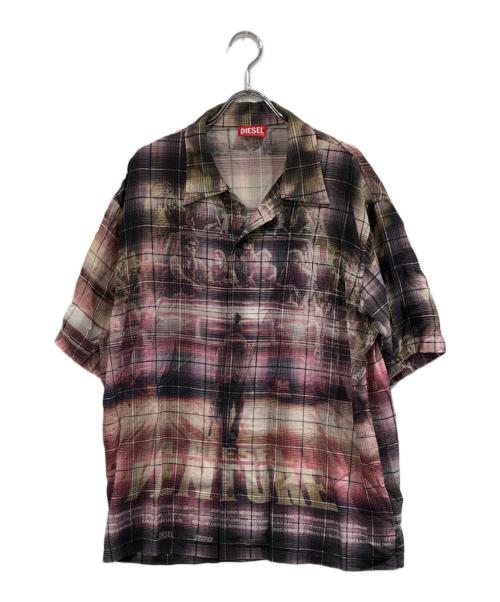 DIESEL（ディーゼル）DIESEL (ディーゼル) 総柄シャツ マルチカラー サイズ:SIZE 48の古着・服飾アイテム