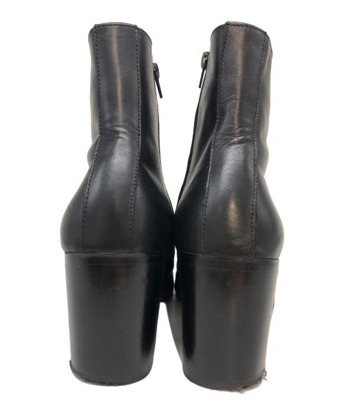 Whoop-de-doo（フープディドゥ）Whoop-de-doo (フープディドゥ) ヒールブーツ ブラック サイズ:SIZE 42の古着・服飾アイテム