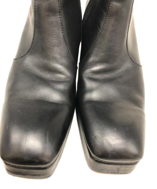 Whoop-de-doo（フープディドゥ）Whoop-de-doo (フープディドゥ) ヒールブーツ ブラック サイズ:SIZE 42の古着・服飾アイテム