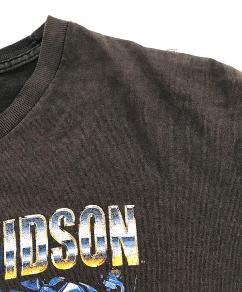 HARLEY-DAVIDSON（ハーレーダビッドソン）HARLEY-DAVIDSON (ハーレーダビッドソン) 3DエンジンプリントロングスリーブTシャツ ブラック サイズ:SIZE 2XLの古着・服飾アイテム