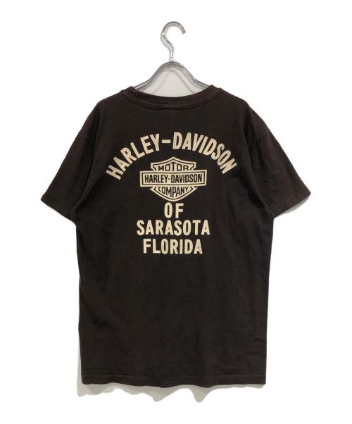 HARLEY-DAVIDSON（ハーレーダビッドソン）HARLEY-DAVIDSON (ハーレーダビッドソン) スカル/ヌードプリントTシャツ ブラック サイズ:SIZE Lの古着・服飾アイテム
