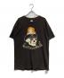HARLEY-DAVIDSON（ハーレーダビッドソン）の古着「スカル/ヌードプリントTシャツ」｜ブラック